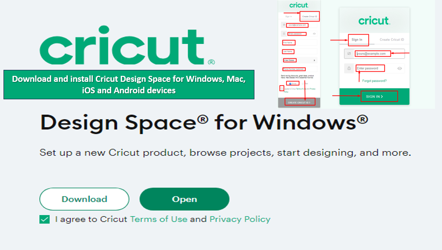 Download and install Cricut Design Space for Windows, Mac, iOS and Android devices