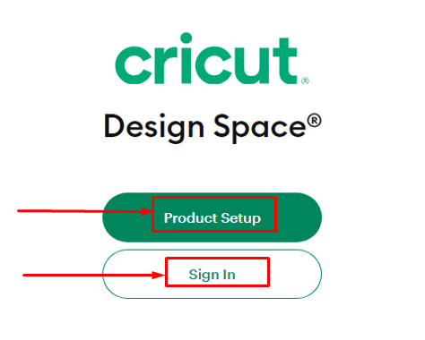 product setup or Create Cricut ID and sign in